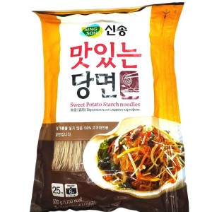 Крахмальная лапша Фунчоза из сладкого картофеля Sing Song Корея 500г
