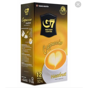 Кофе растворимый G7 Cappuchino Hazelnut Лесной орех Trung Nguyen 216г (18 г. х 12 шт.)