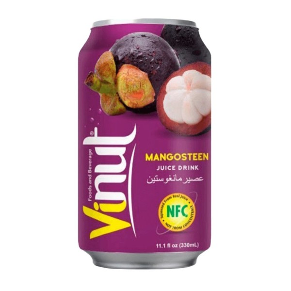 Напиток с содержанием  сока  тропических фруктов  «Мангустин» 330мл VINUT  Вьетнам