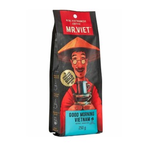 Кофе цельнозерновой  Mr. Viet “Good Morning Vietnam” в зернах 250 гр. Х 6 пачек